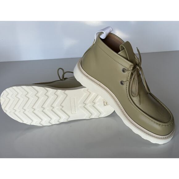 NIB $890 Bottega Veneta Leather Green Lightweight Ankle Boots 9 US 578287 Italy main image 5